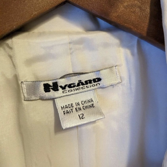 Nygard White & Black Suit Jacket with Pockets - Picture 4 of 7